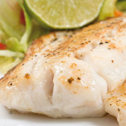 Oven-grilled, vegetable pangasius