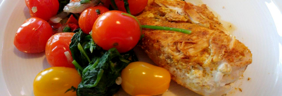 pouletbrust-mit-blattspinat-und-cherry-tomaten